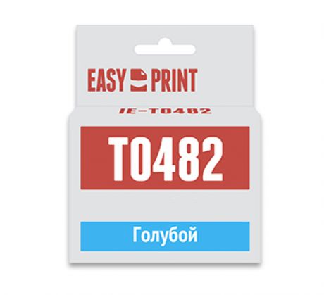Картридж EasyPrint IE-T0482 Cyan для Epson Stylus Photo R200/300/RX500/600 с чипом