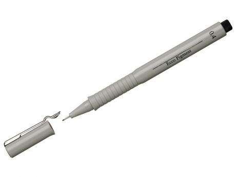 Ручка капиллярная Faber-Castell Ecco Pigment 0.5mm корпус Grey, стержень Black 166499