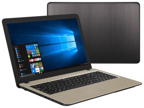 Ноутбук ASUS K540UB-GQ1165T 90NB0IM1-M16510 (Intel Pentium 4417U 2.3 GHz/4096Mb/500Gb/No ODD/nVidia GeForce MX110 2048Mb/Wi-Fi/Cam/15.6/1366x768/Windows 10 64-but)
