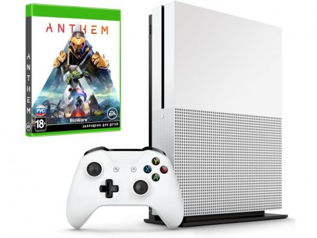 Игровая приставка Microsoft Xbox One S 1Tb White 234-00948 + Anthem