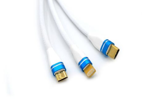 Аксессуар Innovation O3IMT-OCTOPUS 3в1 USB - MicroUSB/Type-C/Lightning 1.2m 2A White 14775
