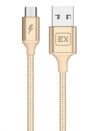 Аксессуар Exployd USB - microUSB Classic 1m Gold EX-K-503