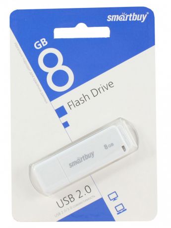 USB Flash Drive 8Gb - SmartBuy LM05 White SB8GBLM-W