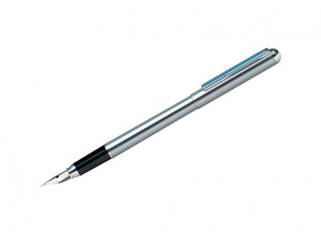 Ручка перьевая Berlingo Silver Prestige 0.8mm корпус Chrome, стержень Blue CPs_82113