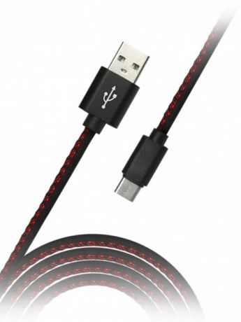 Аксессуар SmartBuy USB - microUSB 1.2m Black iK-12pu