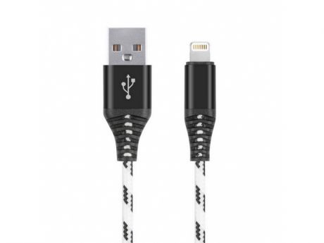 Аксессуар SmartBuy USB - Lightning 1.0m 2A White iK-510cm-2