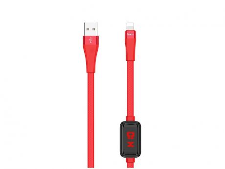 Аксессуар Hoco S4 USB - Lightning with Timing Display Red