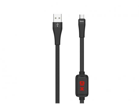 Аксессуар Hoco S4 USB - MicroUSB with Timing Display Black