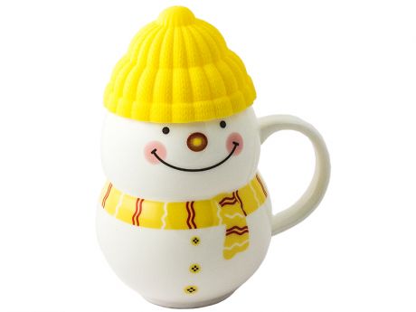 Новогодний сувенир Эврика Снеговик Yellow 96953