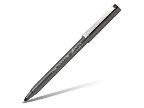 Ручка капилярная Pentel Ultra Fine Advance одноразовая 0.6mm корпус Black, стержень Black SD570-A