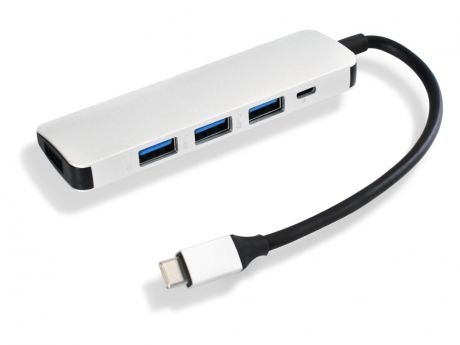 Хаб USB Gurdini USB-C Expander to USB-C +4xUSB Port Reader для APPLE MacBook Graphite 907842