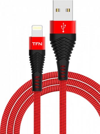 Аксессуар TFN Forza USB - Lightning 1m Red-Black TFN-CFZLIGUSB1MRD