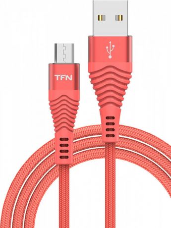 Аксессуар TFN Forza USB - microUSB 1m Coral TFN-CFZMICUSB1MCR