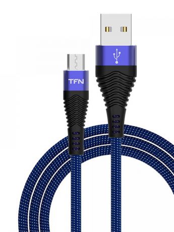 Аксессуар TFN Forza USB - microUSB 1m Blue-Black TFN-CFZMICUSB1MBL