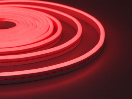 Светодиодная лента ELF NeonLine боковой изгиб 12V IP20 5mm 5m IP 53 Red ELF-NL-5-side-in-R
