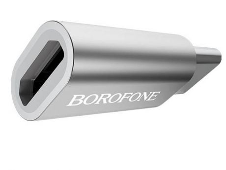 Аксессуар Borofone BV4 Micro to Type-C Silver
