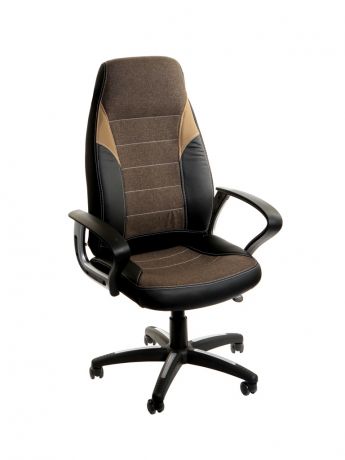 Компьютерное кресло TetChair Inter искусственная кожа, ткань Black-Bown-Bronze 12016