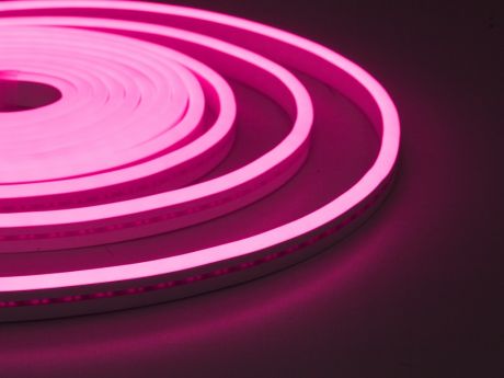 Светодиодная лента ELF NeonLine боковой изгиб 12V 5m IP 20 Pink ELF-NL-5-side-in-P