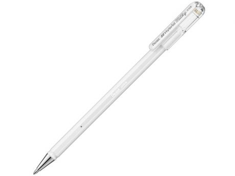 Ручка гелевая Pentel Hybrid Milky стержень Pastel White K108-PW