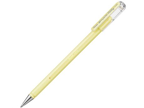 Ручка гелевая Pentel Hybrid Milky стержень Pastel Yellow K108-PG