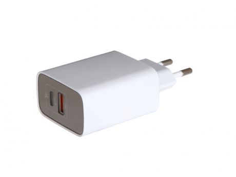 Зарядное устройство Baseus Mirror Lake PPS Digital Display Quick Charger USB + Type-C EU White CCJMHC-A02