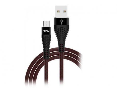 Аксессуар TFN Forza USB - microUSB 1m Black TFN-CFZMICUSB1MBK