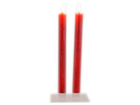 Светодиодная свеча Kaemingk Живая душа 2x24cm 2шт Red 480027