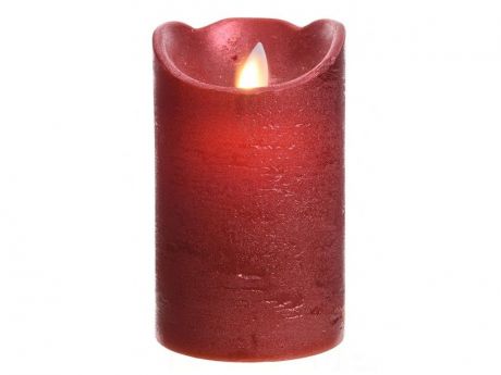 Светодиодная свеча Kaemingk Праздничная 7.5x12.5cm Red 480605