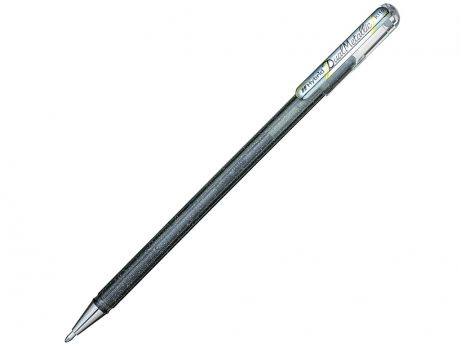 Ручка гелевая Pentel Hybrid Dual Metallic 0.1mm корпус Black, стержень SIlver K110-DZX