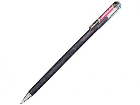 Ручка гелевая Pentel Hybrid Dual Metallic 0.1mm корпус Black, стержень Black-Red K110-DAX