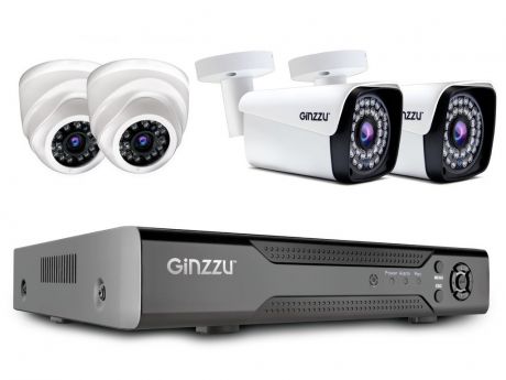 Комплект видеонаблюдения Ginzzu HK-440N
