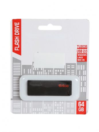 USB Flash Drive 64Gb - Reflect TU2035 Black RFFD-64GB-TU2035BK