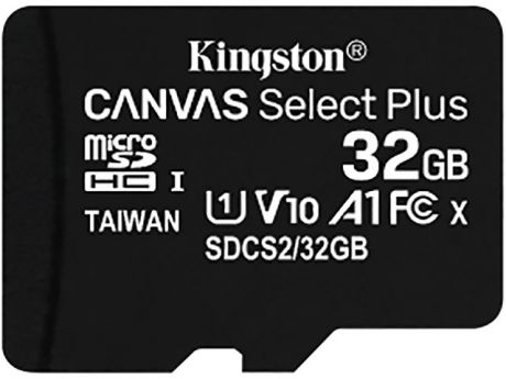 Карта памяти 32Gb - Kingston Micro Secure Digital HC Class10 UHS-I Canvas Select SDCS2/32GBSP