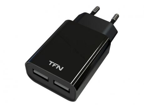 Зарядное устройство TFN 2xUSB 2.4A Black TFN-WC2U24ABK