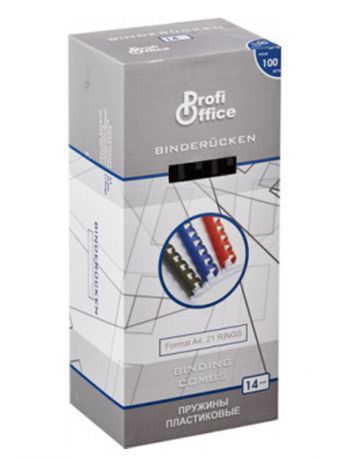 Пружины для переплета ProfiOffice 14mm 100шт Black 1208