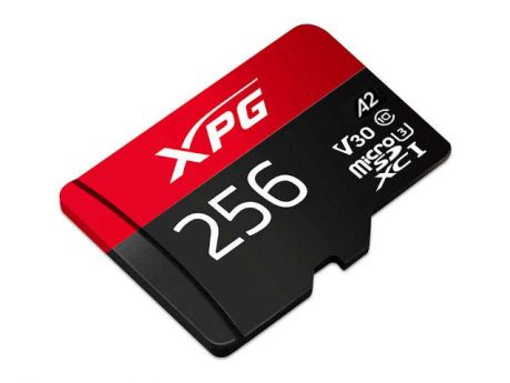 Карта памяти 256Gb - A-Data - Micro Secure Digital XC UHS-I U3 XPG AUSDX256GUI3XPGA2-R