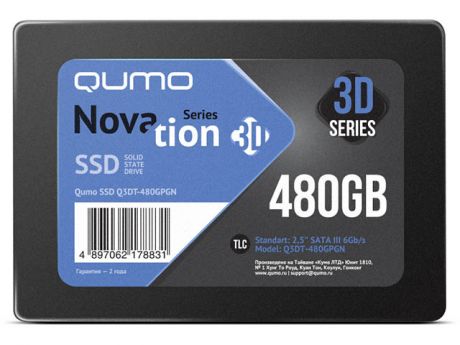 Жесткий диск Qumo Novation SSD 480Gb Q3DT-480GPGN