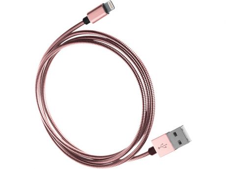 Аксессуар Qumo Lightning - USB 2.0 1m Rose Gold 21717