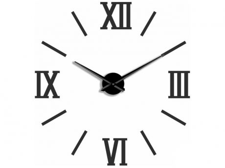 Часы Эврика 3D Римские Black 99679