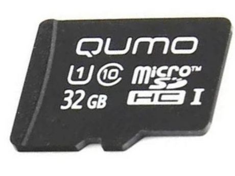 Карта памяти 32Gb - Qumo MicroSDHC Сlass 10 UHS-I 3.0 QM32GMICSDHC10U1NA