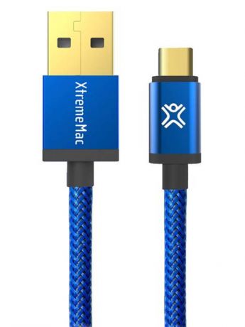 Аксессуар XtremeMac Reversible USB-C to USB-A 15cm Blue XCL-UCA2-23