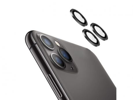 Защитное стекло для камеры Activ для APPLE iPhone 11 / iPhone11 Pro / iPhone 11 Pro Max Lensprotection Black 112865