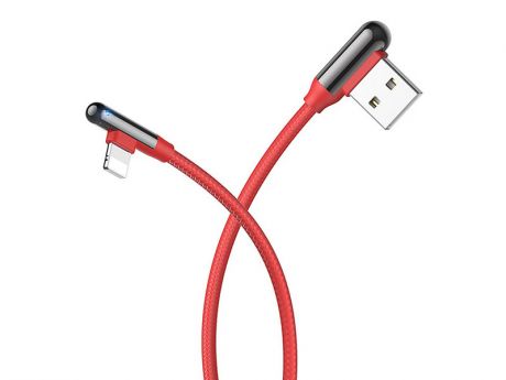 Аксессуар Hoco U77 Excellent Elbow USB - Lightning Red 115180