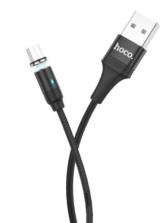 Аксессуар Hoco U76 Fresh Magnetic USB - micro USB Black 115186
