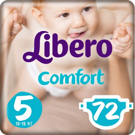 Подгузники Libero Comfort 5 (10-16 кг) 72 шт