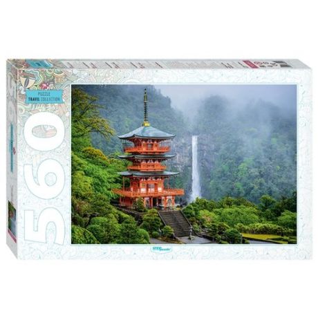 Пазл Step puzzle Travel Collection Пагода у водопада (78094), 560 дет.