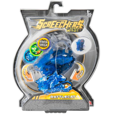 Screechers Wild Машинка-трансформер Рэттлкэт (синий)
