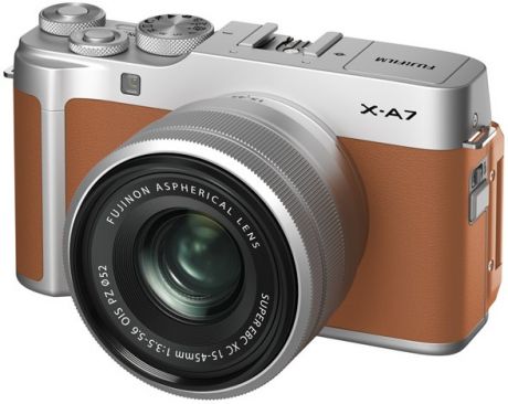 Fujifilm X-A7 Kit 15-45 (коричневый)