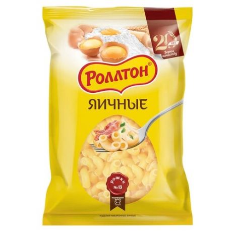 Роллтон Макароны рожки №13 яичные, 400 г