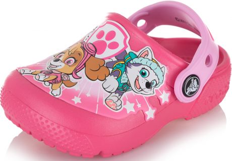 Crocs Шлепанцы для девочек Crocs FunLab Paw Patrol Clogs, размер 25